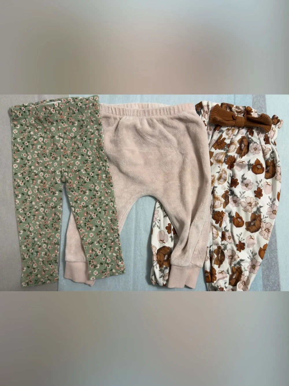 Girls Floral & Pink Mixed Leggings Set